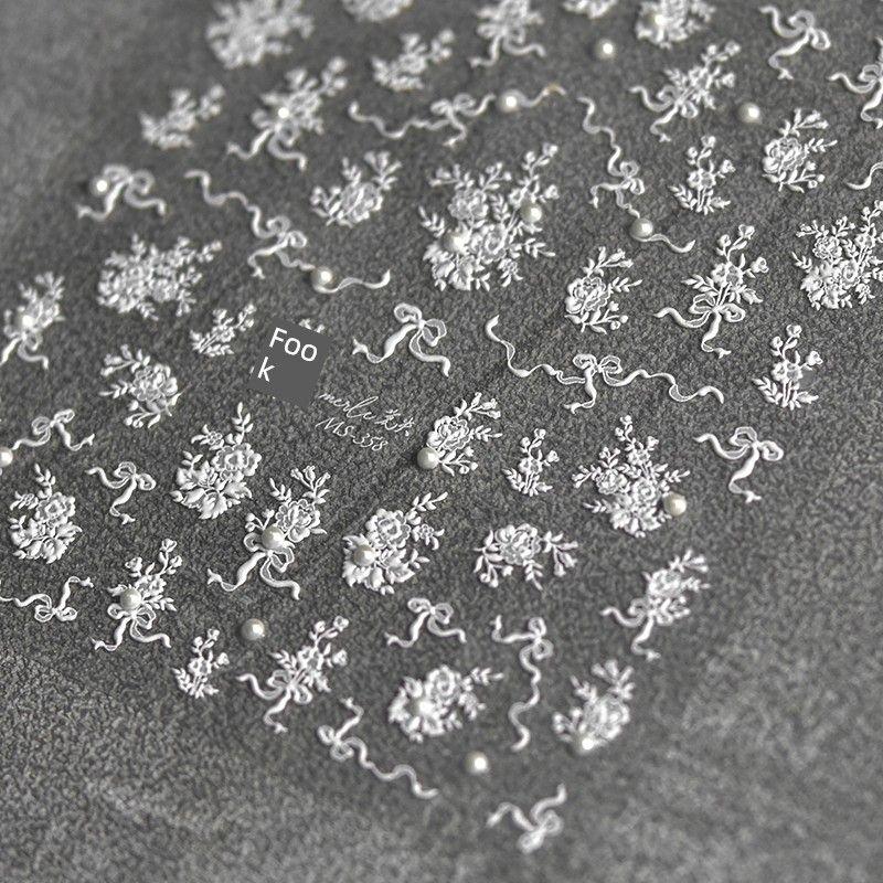 Bright Crystal Black White Lace Bows Flower Nail Art Sticker Tomoni Back Glue Japanese Style 5D Nail Sticker Decoration White Lace Flower 358((Crystal Drill))
Bright Crystal Black White Lace Bows Flower Nail Art Sticker Tomoni Back Glue Japanese Style 5D Nail Sticker Decoration White Lace Flower 358((Crystal Drill))