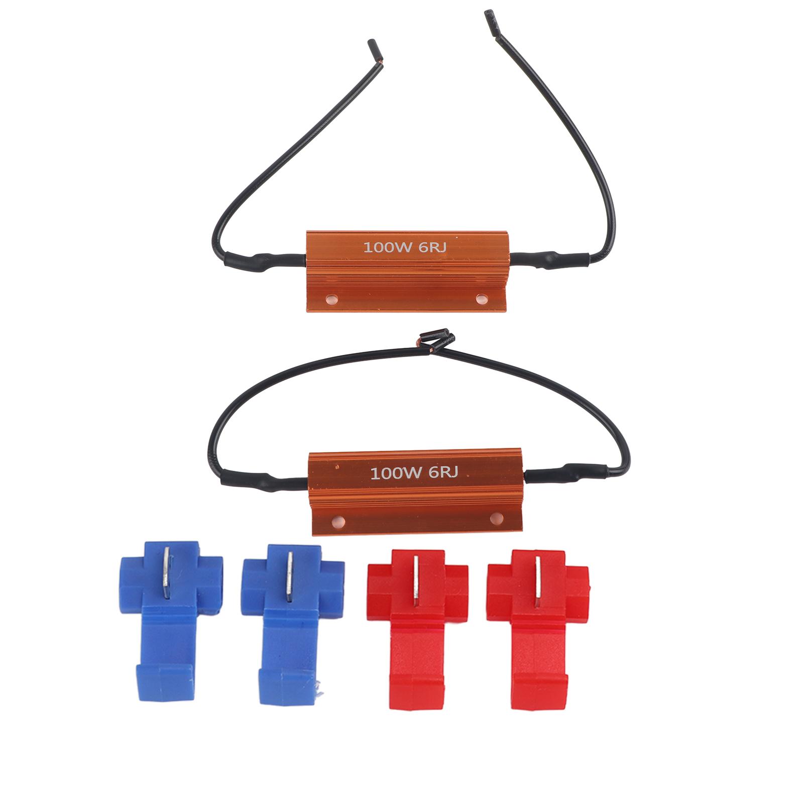 2 шт. 100W6RJ резистор навантаження від короткого замикання світлодіодний опір декодування покажчиків повороту для приладової протитуманної фари
2 шт. 100W6RJ резистор навантаження від короткого замикання світлодіодний опір декодування покажчиків повороту для приладової протитуманної фари