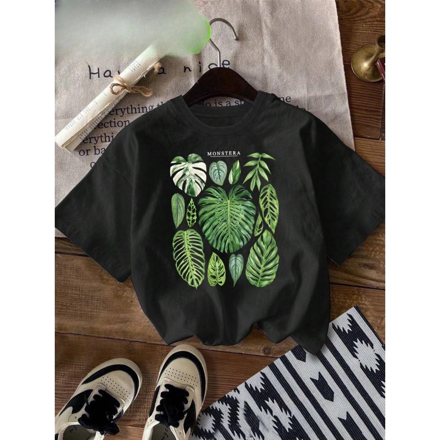Women s Short Sleeve Crew Neck T-Shirt Monstera Philodendron Tropical Leaf Print Casual Fashion Tee for Summer Ladies TShirts XXXXXL чорний
Women s Short Sleeve Crew Neck T-Shirt Monstera Philodendron Tropical Leaf Print Casual Fashion Tee for Summer Ladies TShirts XXXXXL чорний