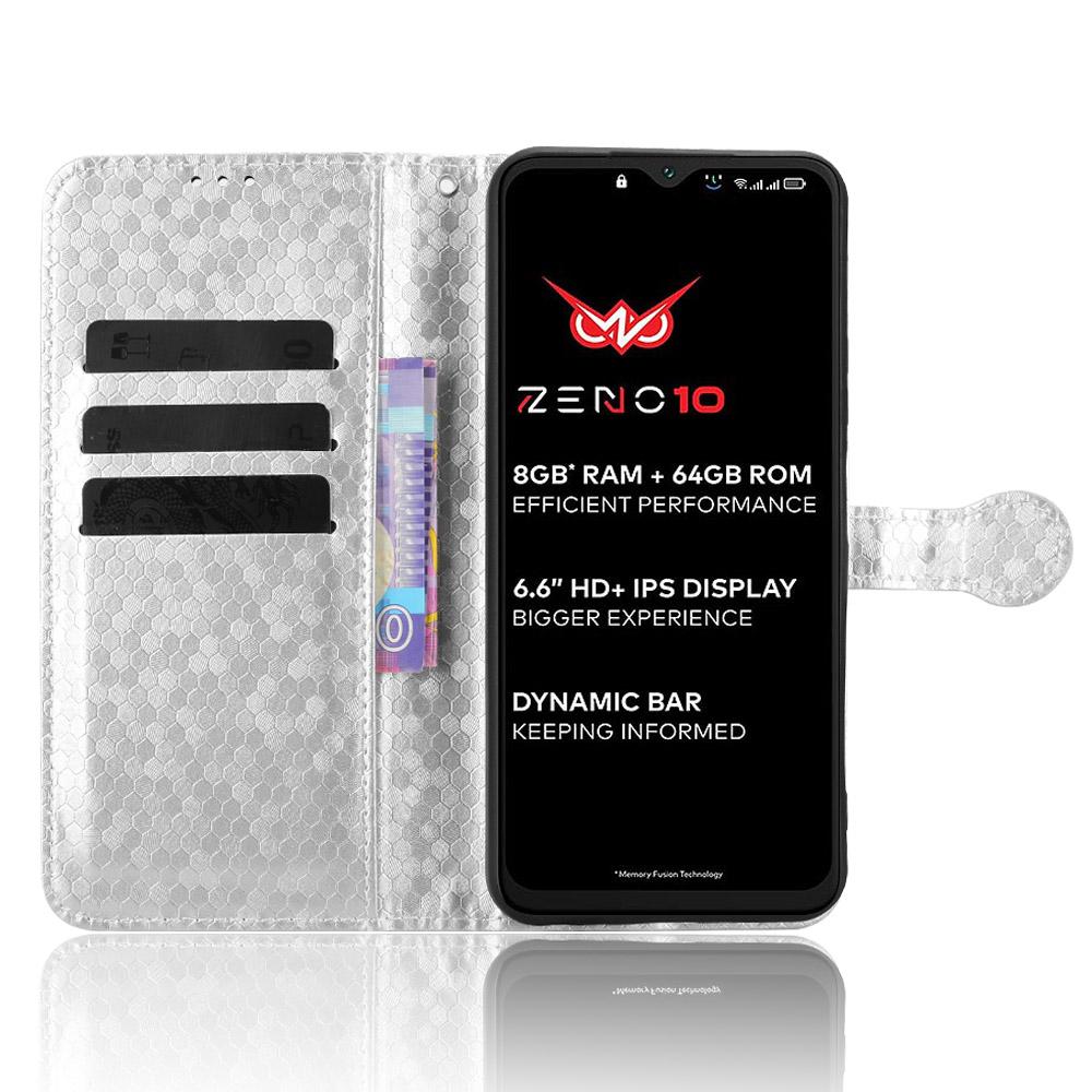 For itel Zeno 10 4G Wallet Case Dot Pattern Imprint PU Leather Phone Cover with Wrist Strap Silver
For itel Zeno 10 4G Wallet Case Dot Pattern Imprint PU Leather Phone Cover with Wrist Strap Silver