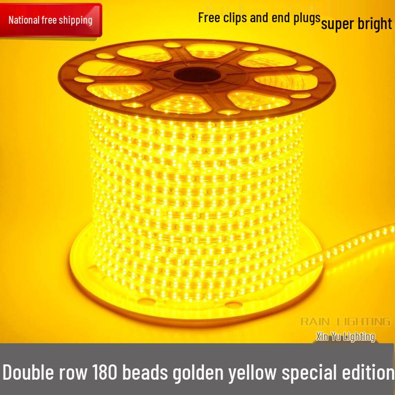 Hongyu Double Row LED Light Strip - 2835 SMD, 156/180 Beads, Golden Yellow for Hotels
Hongyu Double Row LED Light Strip - 2835 SMD, 156/180 Beads, Golden Yellow for Hotels