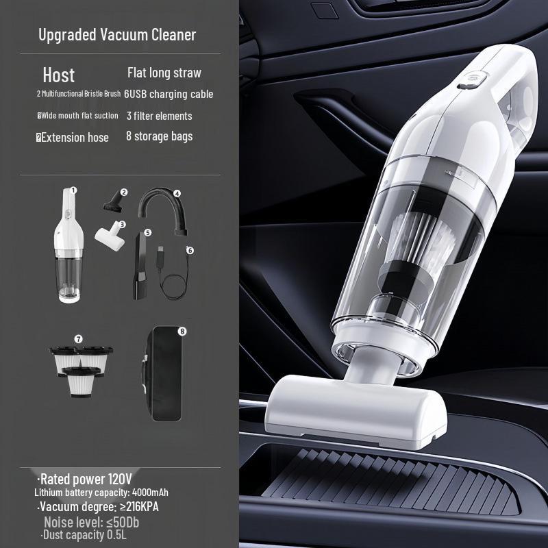 Wireless Handheld Vacuum Cleaner: Powerful Suction, Lightweight, Quiet, Ideal for Home and Car Use
Wireless Handheld Vacuum Cleaner: Powerful Suction, Lightweight, Quiet, Ideal for Home and Car Use