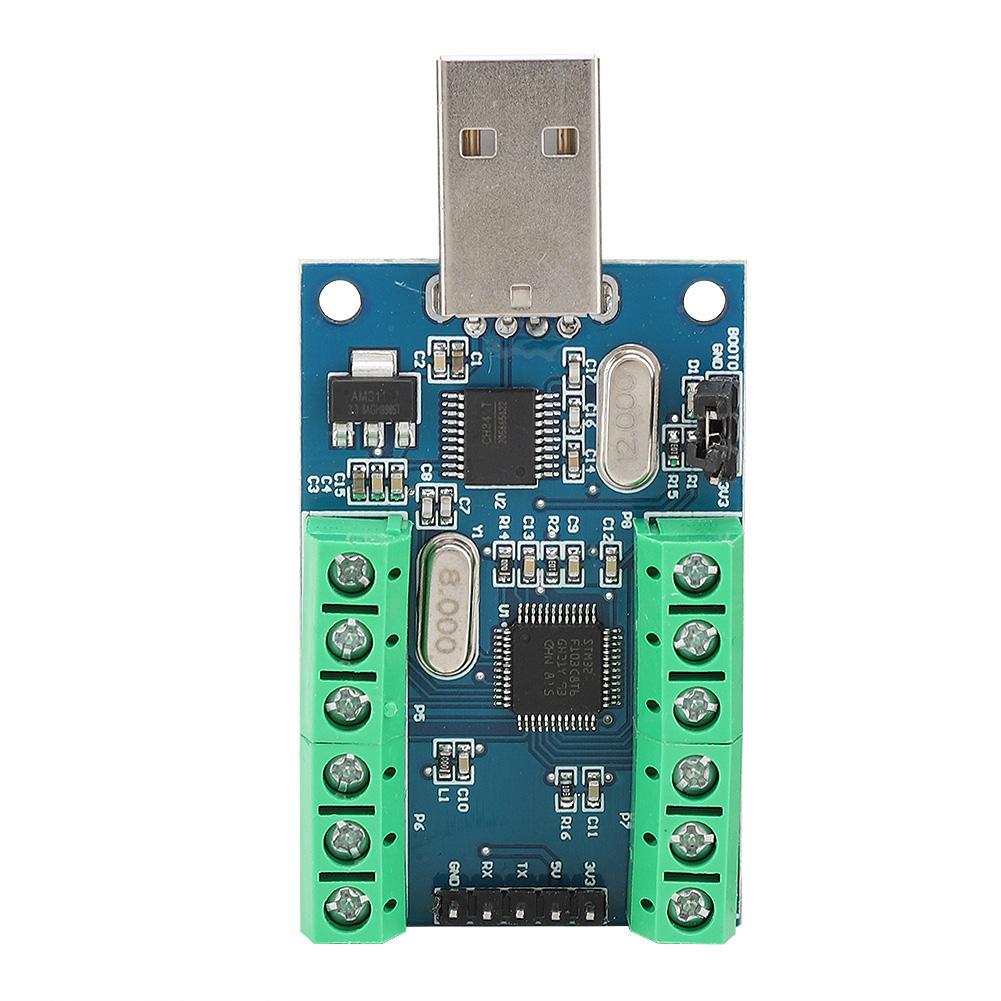 USB Interface 10 Channel 12Bit AD Sampling Data Acquisition STM32 UART Communication ADC Module
USB Interface 10 Channel 12Bit AD Sampling Data Acquisition STM32 UART Communication ADC Module