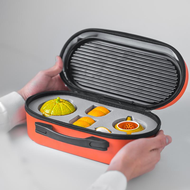 Orange Express Cup Portable Portable Portable Tea Set Ceramic Home Outdoor Camping Travel Tea Set Good Luck
Orange Express Cup Portable Portable Portable Tea Set Ceramic Home Outdoor Camping Travel Tea Set Good Luck