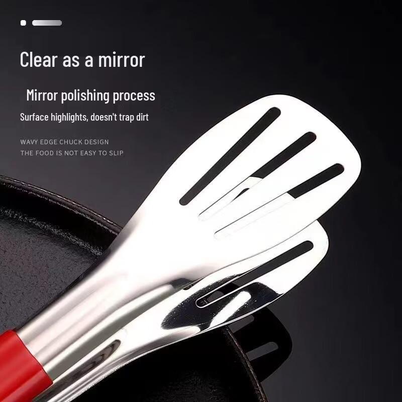 Stainless Steel Red Rubber Food Tongs
Stainless Steel Red Rubber Food Tongs