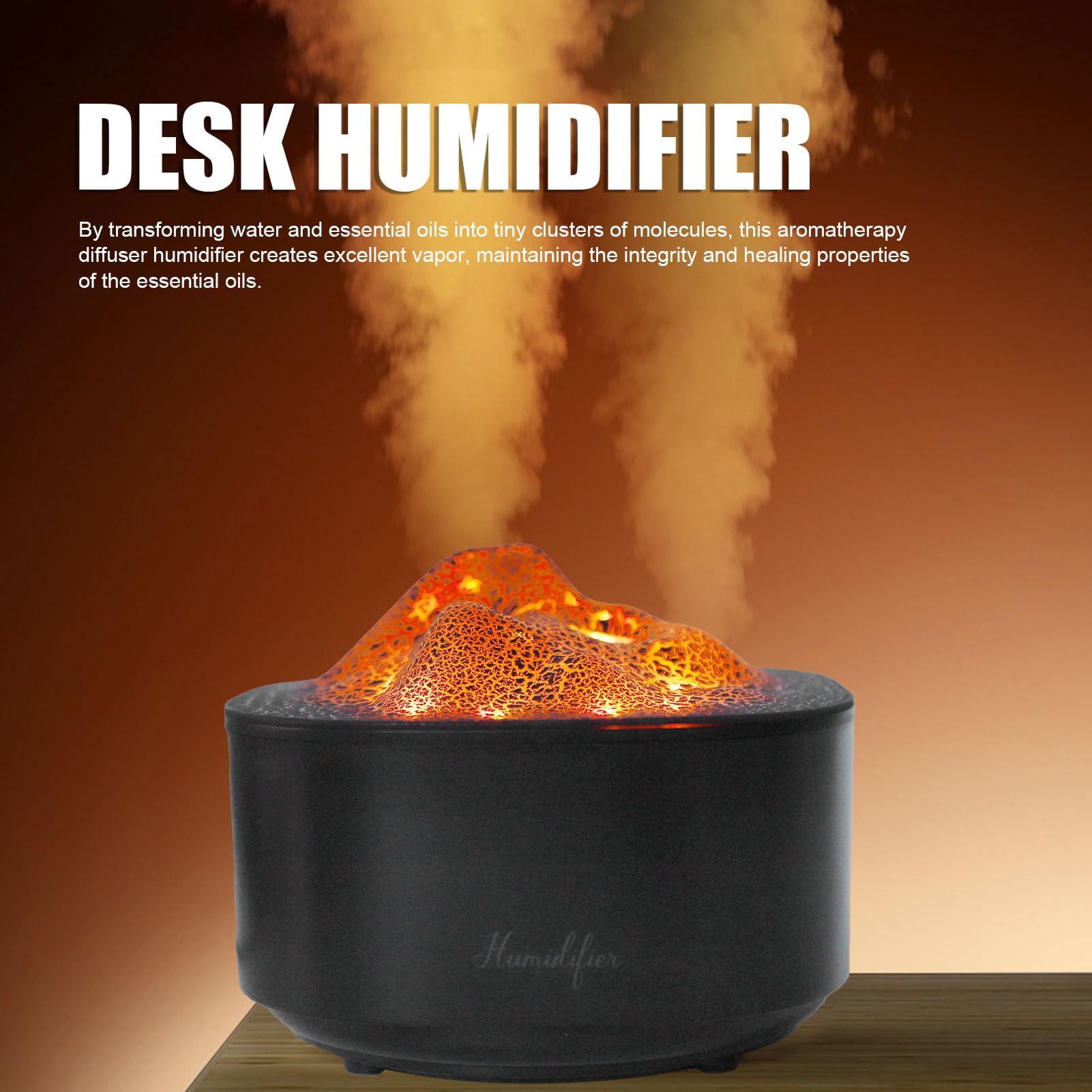 Simulated Volcano Nano Mist Humidifier 1500ml Water Tank Aroma Diffuser with Atmosphere Light Black
Simulated Volcano Nano Mist Humidifier 1500ml Water Tank Aroma Diffuser with Atmosphere Light Black