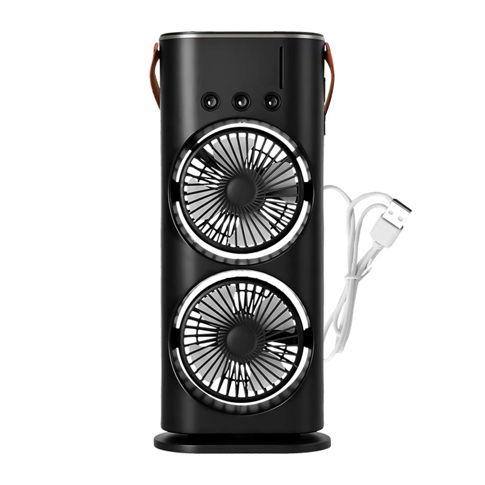 Double-Headed Spray Air Conditioner Fan 3 Speeds Rechargeable USB Desk Air Cooler Night Light with Remote for Office Home
Double-Headed Spray Air Conditioner Fan 3 Speeds Rechargeable USB Desk Air Cooler Night Light with Remote for Office Home