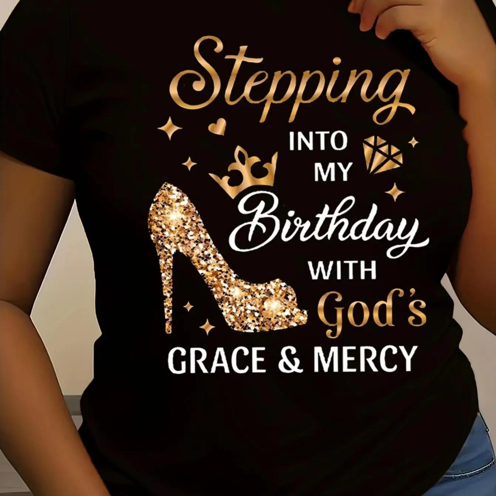 Casual Crew Neck T-Shirt - Short Sleeve Top with High Heels & Birthday Graphic, Regular Fit - 100% Cotton XXXXXL чорний
Casual Crew Neck T-Shirt - Short Sleeve Top with High Heels & Birthday Graphic, Regular Fit - 100% Cotton XXXXXL чорний