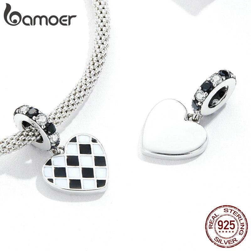 BAMOER Стерлингового Серебра 925 пробы, модный черно-белый кулон «Любовь» в виде сетки, подходит для женщин, оригинальный браслет и браслет, ювелирные подвески 925 silver
BAMOER Стерлингового Серебра 925 пробы, модный черно-белый кулон «Любовь» в виде сетки, подходит для женщин, оригинальный браслет и браслет, ювелирные подвески 925 silver