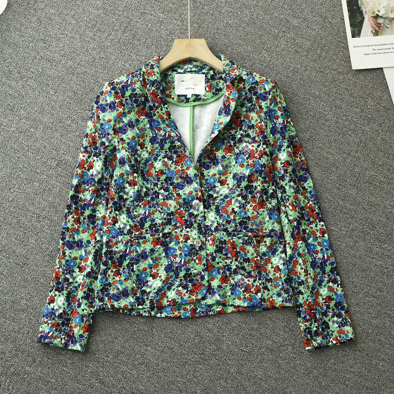 AB68 Костюм с цветочным принтом, маленький, весенне-осенний, приталенный, стройнящий и короткий верхний слой, ретро, уличная мода, костюм во французском стиле для женщин Green + Floral/defective ci M
AB68 Костюм с цветочным принтом, маленький, весенне-осенний, приталенный, стройнящий и короткий верхний слой, ретро, уличная мода, костюм во французском стиле для женщин Green + Floral/defective ci M