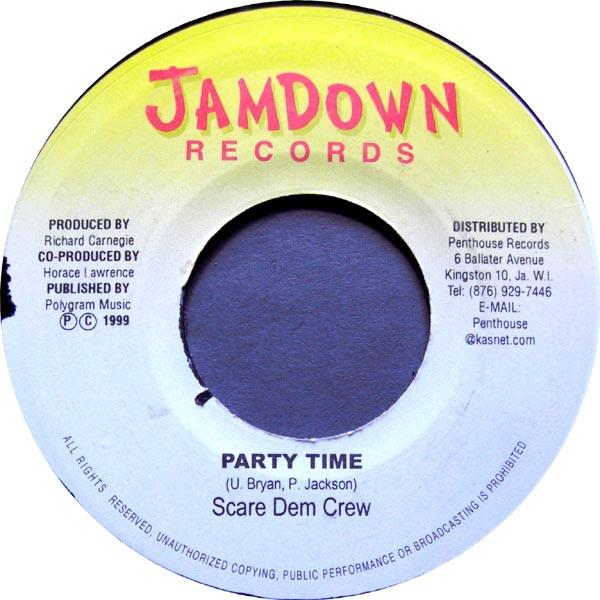 7inch Record SCARE DEM CREW / TANYA STEPHENS, RE - Party Time / Commercial Jack NONE Jamdown Records 1999 Jamaica Reggae, Ska & Dub Used
7inch Record SCARE DEM CREW / TANYA STEPHENS, RE - Party Time / Commercial Jack NONE Jamdown Records 1999 Jamaica Reggae, Ska & Dub Used