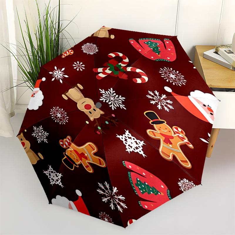 Gingerbread Man Themed Travel Umbrella 8 Ribs Automatic Opening and Closing,Portable Folding Design,Compact and Stylish Umbrella Suitable
Gingerbread Man Themed Travel Umbrella 8 Ribs Automatic Opening and Closing,Portable Folding Design,Compact and Stylish Umbrella Suitable
