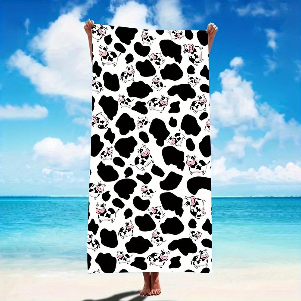 Adorable Cow-Pattern Sand-Resistant Beach Towel, Lightweight Highly Absorbent for Swimming Gym Camping W30*H60(CM)
Adorable Cow-Pattern Sand-Resistant Beach Towel, Lightweight Highly Absorbent for Swimming Gym Camping W30*H60(CM)