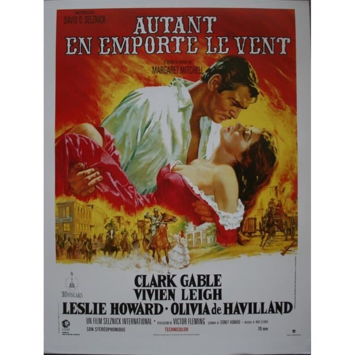 Autant en emporte Le Vent Affiche Cinéma Originale ROULEE (Petit Format 53x40 cm) Retirage 1990 Victor Fleming
Autant en emporte Le Vent Affiche Cinéma Originale ROULEE (Petit Format 53x40 cm) Retirage 1990 Victor Fleming