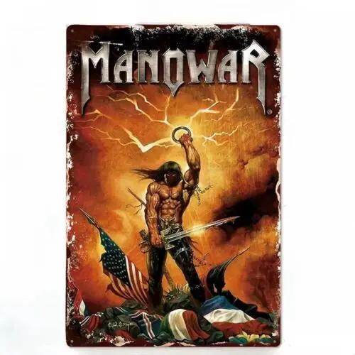 Manowar Metal Tin Sign Heavy Metal Man Cave Art Vintage Style Decor 20x30cm(7.8x11.8inch)
Manowar Metal Tin Sign Heavy Metal Man Cave Art Vintage Style Decor 20x30cm(7.8x11.8inch)