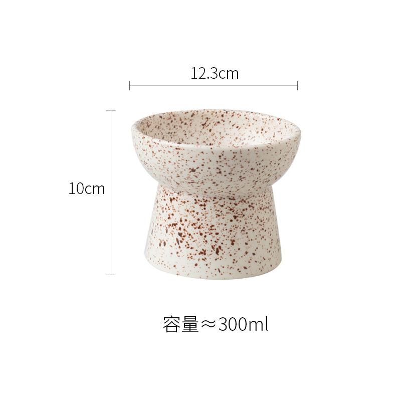 Creative Ceramic Drinking Water Food Tall footed Bowl Anti Overturning Neck Protection Large caliber, Cat Bowl Pet Supplies, 1Pc
Creative Ceramic Drinking Water Food Tall footed Bowl Anti Overturning Neck Protection Large caliber, Cat Bowl Pet Supplies, 1Pc
