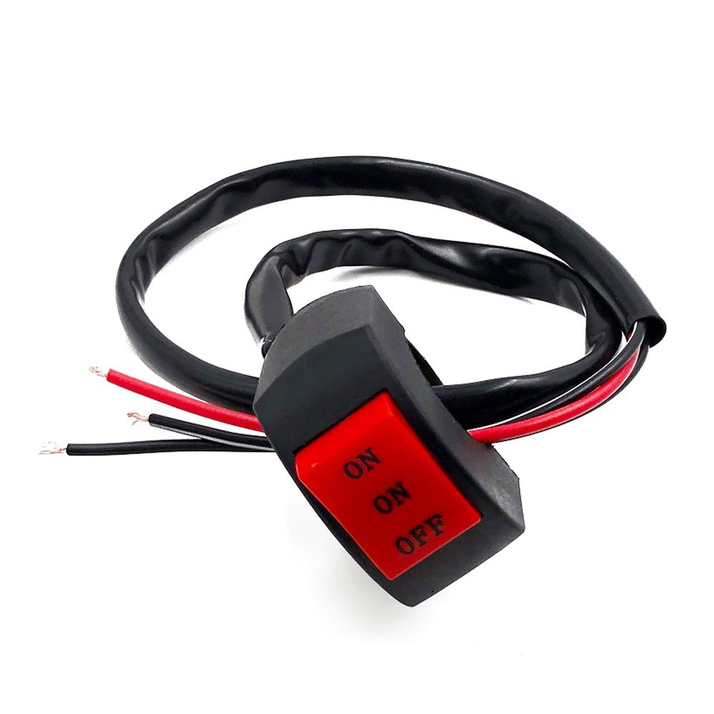 Переключатель светодиодной фары на руле мотоцикла Дальний Ближний Трехлинейный Кнопочный Переключатель Фары для Вождения Мотоцикл