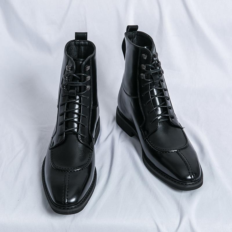 Martin boots men s leather shoes retro Chelsea boots autumn and winter men s short boots men s fleece warm pointed high-top leather shoes 46
Martin boots men s leather shoes retro Chelsea boots autumn and winter men s short boots men s fleece warm pointed high-top leather shoes 46