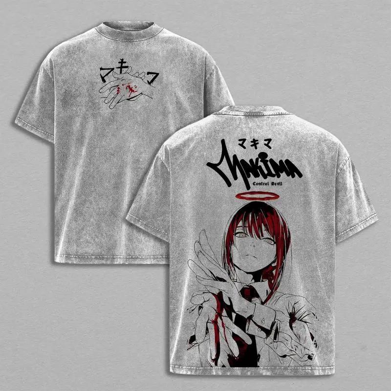Футболки Makima Cool Chainsaw Man Clothing с коротким рукавом, в стиле манга, винтажные, из выстиранного хлопка, в стиле Харадзюку. S серый
Футболки Makima Cool Chainsaw Man Clothing с коротким рукавом, в стиле манга, винтажные, из выстиранного хлопка, в стиле Харадзюку. S серый