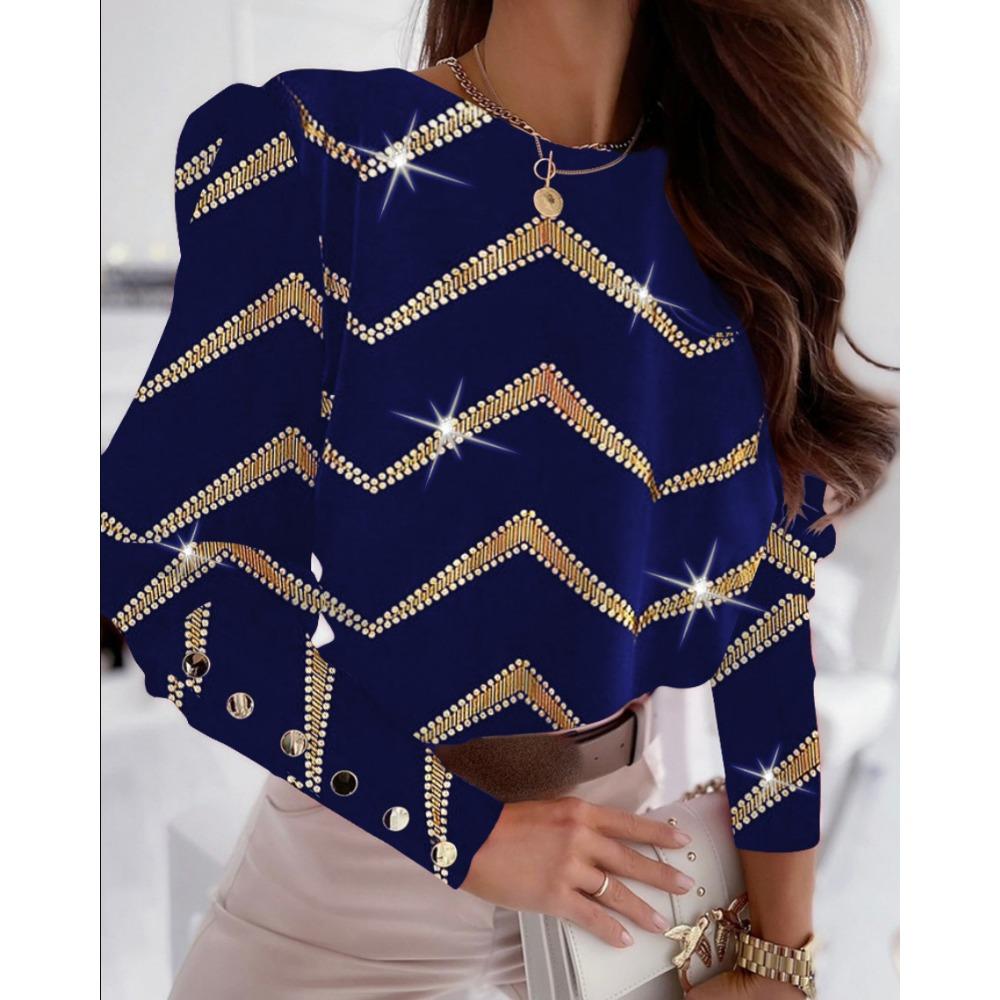 JPNTKY Женская мода повседневная осень-зима с длинным рукавом и круглым вырезом блузки и рубашки L синий
JPNTKY Женская мода повседневная осень-зима с длинным рукавом и круглым вырезом блузки и рубашки L синий