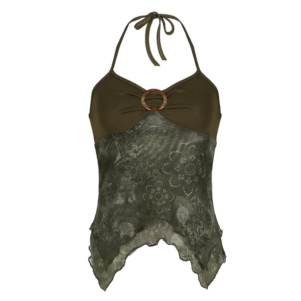 Ретро Лесной Зеленый Винтажный Принт Бохо Y2K Майка Без Спины Халтер Завязка Асимметричные Топы Женская Одежда для Отпуска S зелёный
Ретро Лесной Зеленый Винтажный Принт Бохо Y2K Майка Без Спины Халтер Завязка Асимметричные Топы Женская Одежда для Отпуска S зелёный