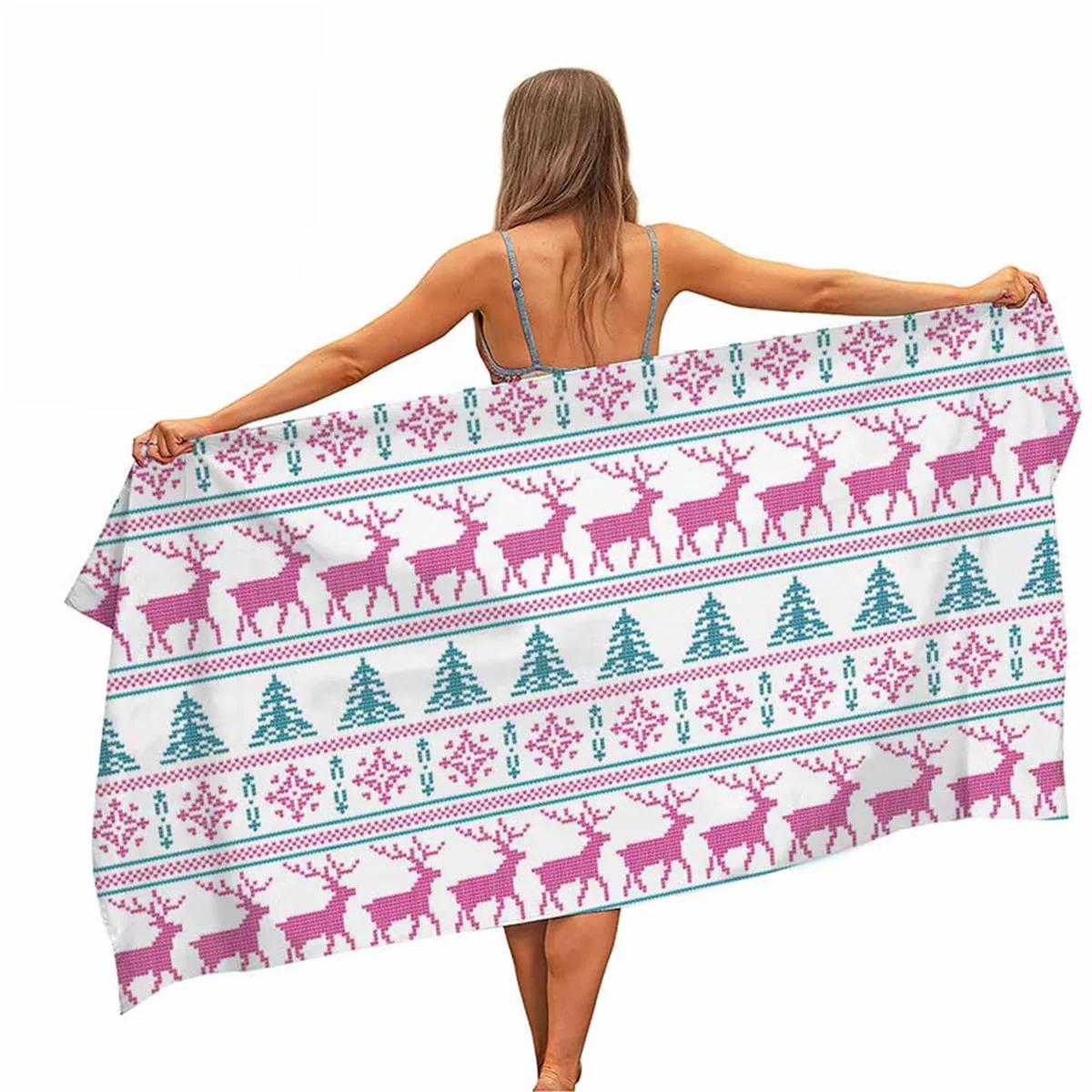 Christmas Microfiber Pool Beach Towel Portable Quick Fast Dry Outdoor Travel Swim Blanket Thin Yoga Gym Home Decor Women Men Kid 70x35cm
Christmas Microfiber Pool Beach Towel Portable Quick Fast Dry Outdoor Travel Swim Blanket Thin Yoga Gym Home Decor Women Men Kid 70x35cm