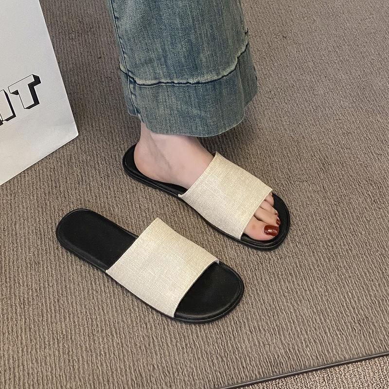 Flat bottom retro casual one-word slippers women s summer wear new seaside vacation beach cool slippers 35
Flat bottom retro casual one-word slippers women s summer wear new seaside vacation beach cool slippers 35