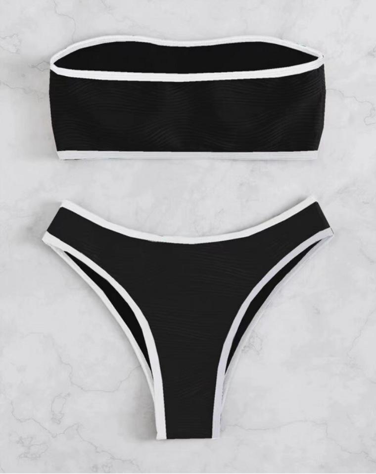 2025 European & American Strapless Off-the-Shoulder Slimming Women s Swimwear Fashion Small чёрный
2025 European & American Strapless Off-the-Shoulder Slimming Women s Swimwear Fashion Small чёрный