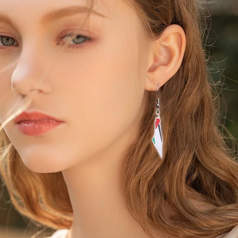 YILUOCD Palestine Map Drop Earrings for Women State Geography Dangle Earrings Stainless Steel Fashion Jewelry Wholesale
YILUOCD Palestine Map Drop Earrings for Women State Geography Dangle Earrings Stainless Steel Fashion Jewelry Wholesale