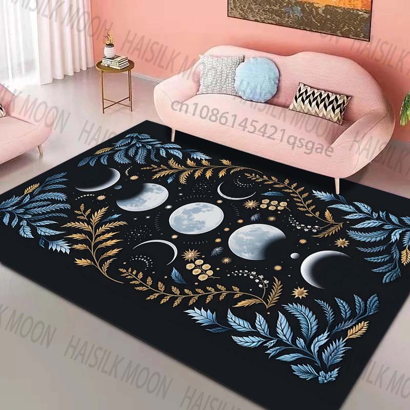 Moon phases with floral decor Pattern Rug Carpets for Bedroom Living Room Sofa Mat Creative Door Mat Cloakroom Home Decor 40x60cm
Moon phases with floral decor Pattern Rug Carpets for Bedroom Living Room Sofa Mat Creative Door Mat Cloakroom Home Decor 40x60cm