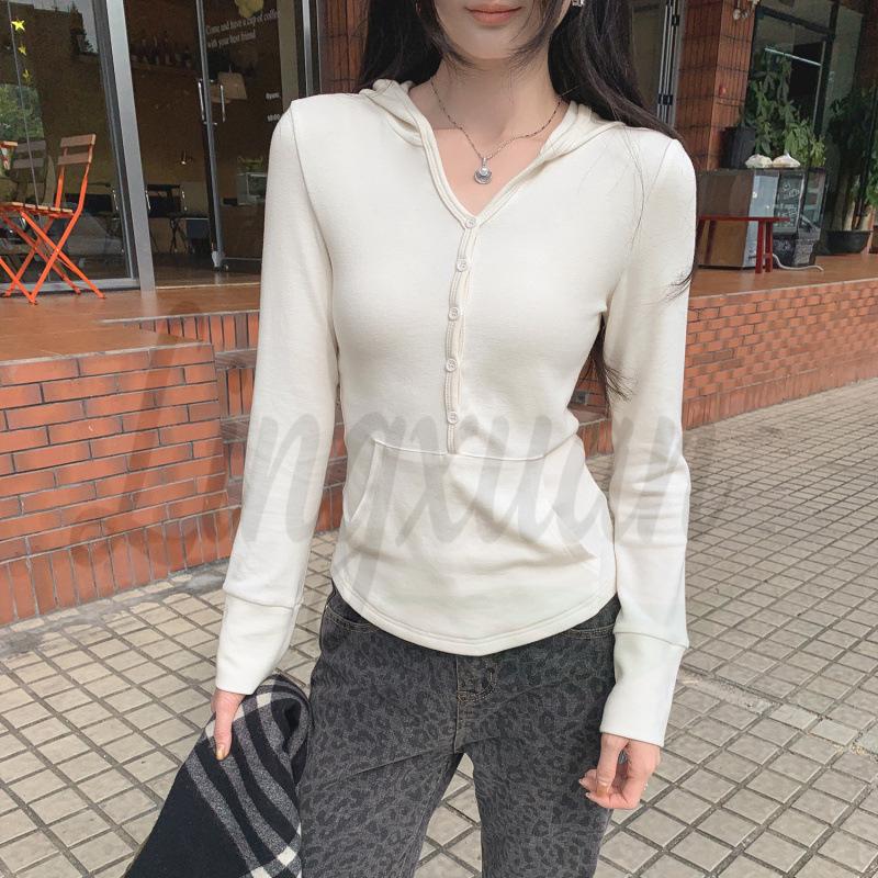 Women s White Slim-Fit Hooded Base Layer Sweatshirt, Autumn/Winter 2026, Korean Style Extra Large
Women s White Slim-Fit Hooded Base Layer Sweatshirt, Autumn/Winter 2026, Korean Style Extra Large