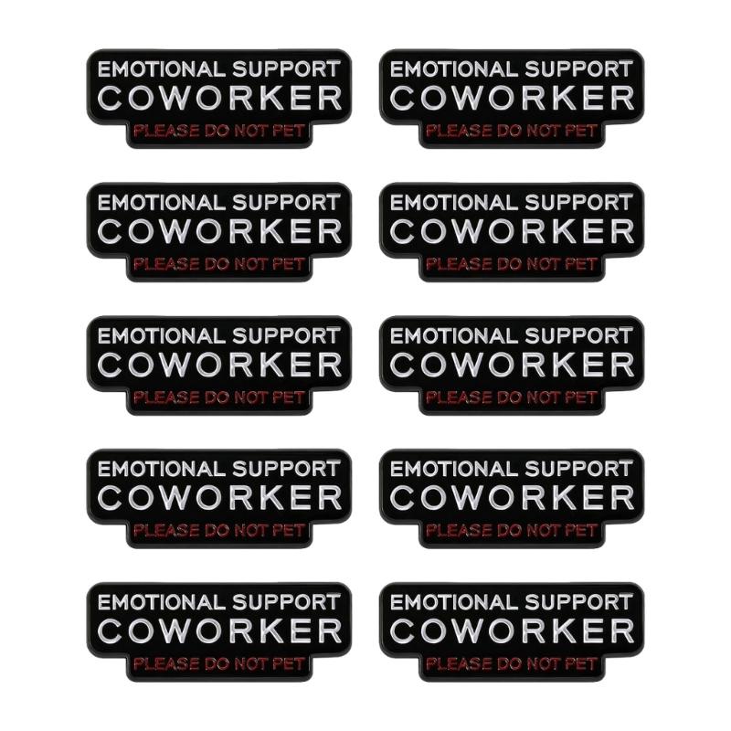 10pcs Black Humor Workplace Brooch Emotional Support Coworker Do Not Pet Zinc Alloy Office Accessory For Professionals 1
10pcs Black Humor Workplace Brooch Emotional Support Coworker Do Not Pet Zinc Alloy Office Accessory For Professionals 1