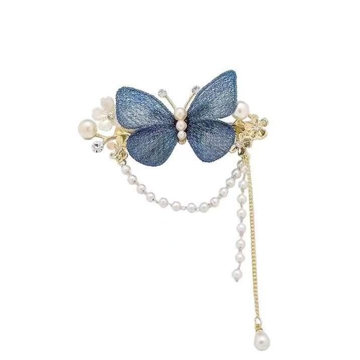 Butterfly Shaped Fabric Hair Clip with Pearl and Rhinestone Embellishments Decorative Hairpin for Women Girls Stylish Accessory
Butterfly Shaped Fabric Hair Clip with Pearl and Rhinestone Embellishments Decorative Hairpin for Women Girls Stylish Accessory