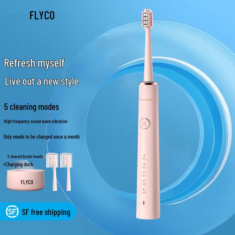FLYCO FT7108 Rechargeable Sonic Electric Toothbrush
FLYCO FT7108 Rechargeable Sonic Electric Toothbrush
