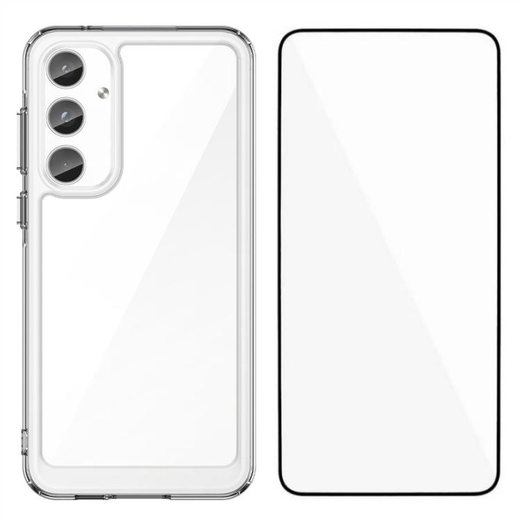Серія WANLONFENG MF для Samsung Galaxy A55 5G Чохол TPU + акриловий прозорий чохол для телефону з плівкою із загартованого скла A
Серія WANLONFENG MF для Samsung Galaxy A55 5G Чохол TPU + акриловий прозорий чохол для телефону з плівкою із загартованого скла A