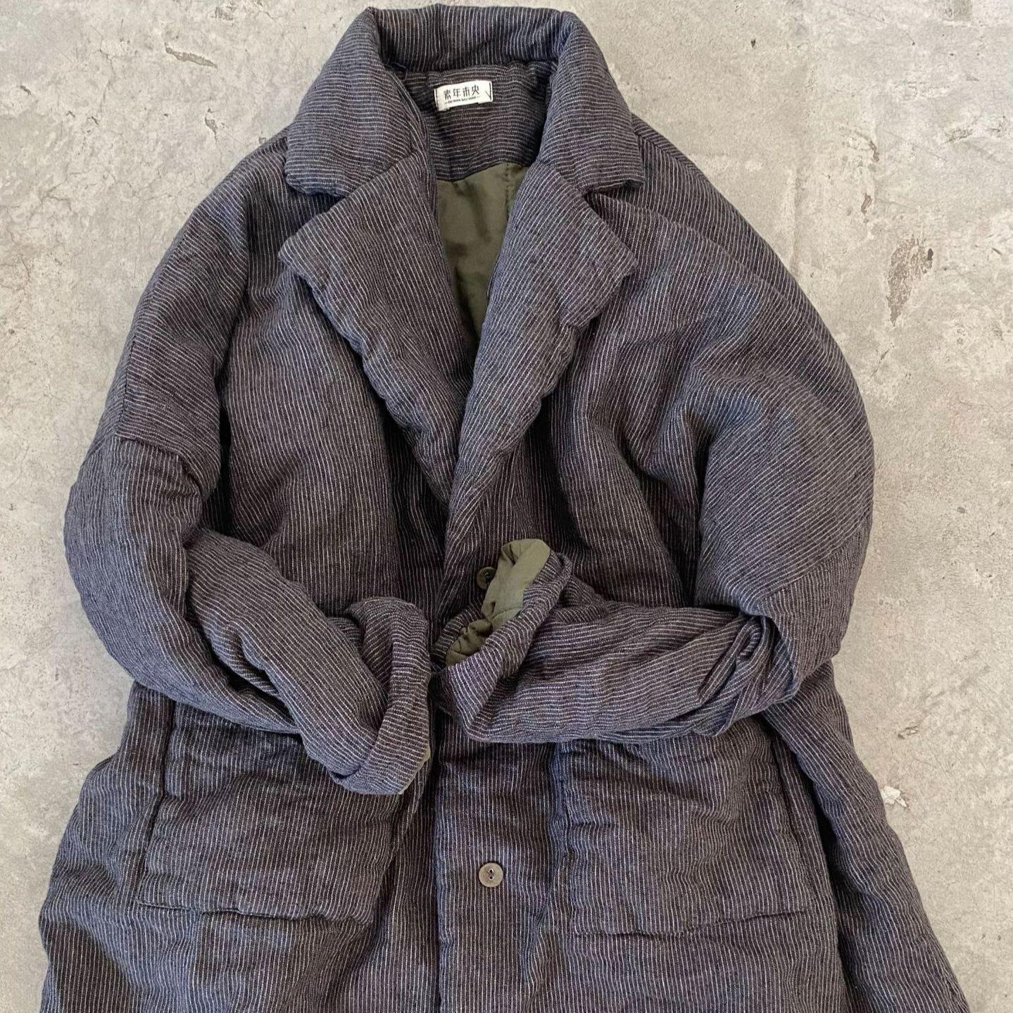 Johnature Women Chinese Style Turn-down Collar Long Sleeve Winter Coats Button Vintage Women Striped Coats One Size
Johnature Women Chinese Style Turn-down Collar Long Sleeve Winter Coats Button Vintage Women Striped Coats One Size