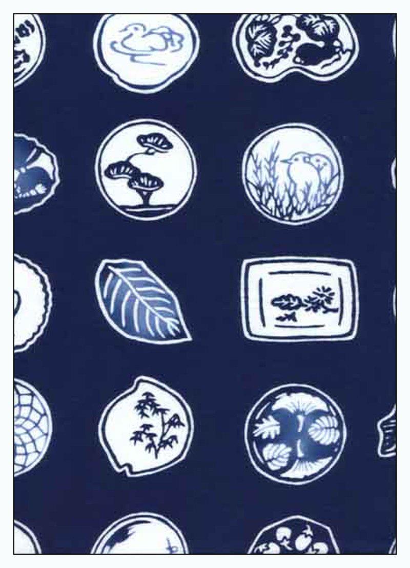 Tenugui hand made in small plate Niwa-zome (Japanese towel) - Chū-sen dyeing, 100% cotton, Japan,
Tenugui hand made in small plate Niwa-zome (Japanese towel) - Chū-sen dyeing, 100% cotton, Japan,