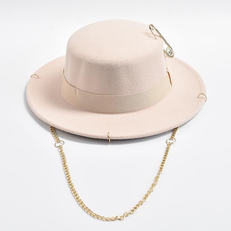 New Fashion Desige Fedora Hat For Women Men Metal Chain Decor Jazz Hat Party Church Caps One Size бежевый
New Fashion Desige Fedora Hat For Women Men Metal Chain Decor Jazz Hat Party Church Caps One Size бежевый