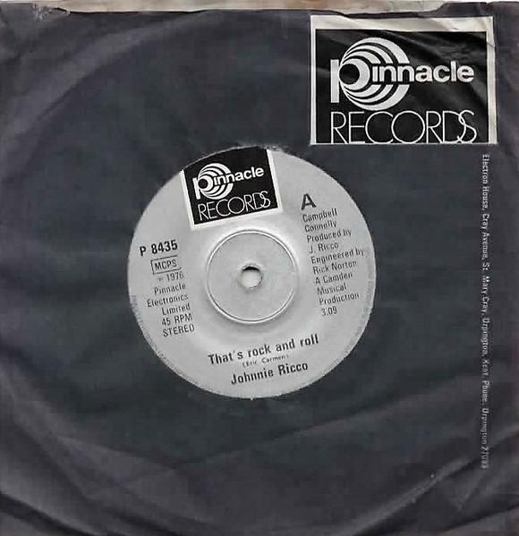 7inch Record JOHNNIE RICCO - That s Rock And Roll P8435 Pinnacle Record 1976 UK Rock Used
7inch Record JOHNNIE RICCO - That s Rock And Roll P8435 Pinnacle Record 1976 UK Rock Used