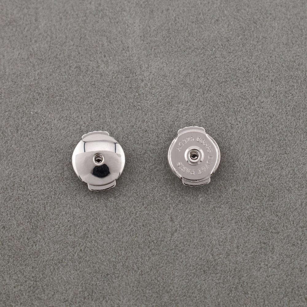 925 Sterling Silver Flying Saucer Four-Leaf Clover Earring Backs біле золото кольору
925 Sterling Silver Flying Saucer Four-Leaf Clover Earring Backs біле золото кольору