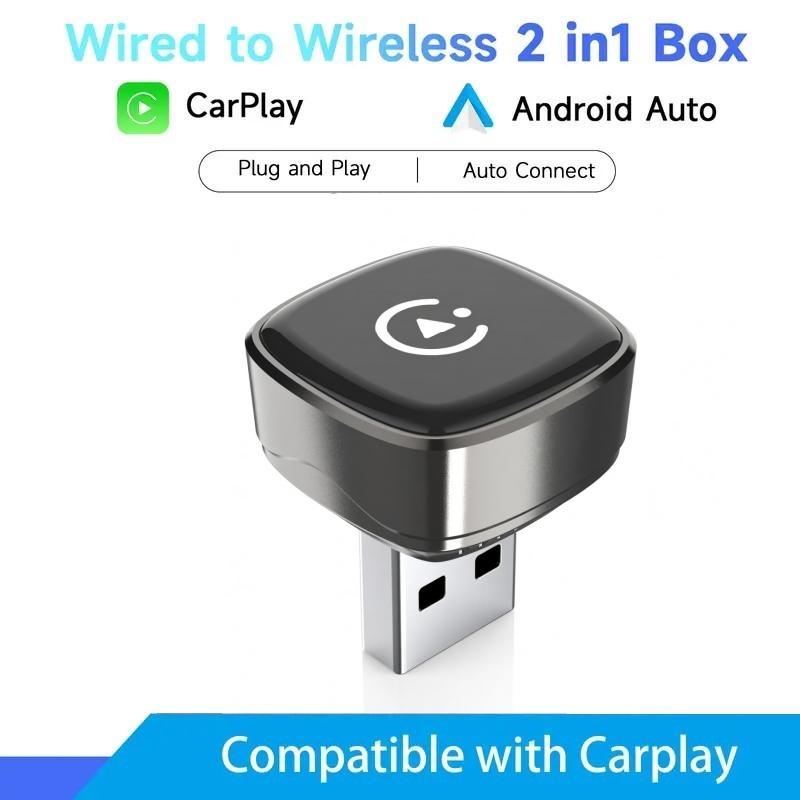 Wireless CarPlay & Android Auto Adapter, Wired to Wireless Dongle, Plug & Play, 15s Fast Connection, Auto Reconnect, for Factory Wired CarPlay Cars
Wireless CarPlay & Android Auto Adapter, Wired to Wireless Dongle, Plug & Play, 15s Fast Connection, Auto Reconnect, for Factory Wired CarPlay Cars