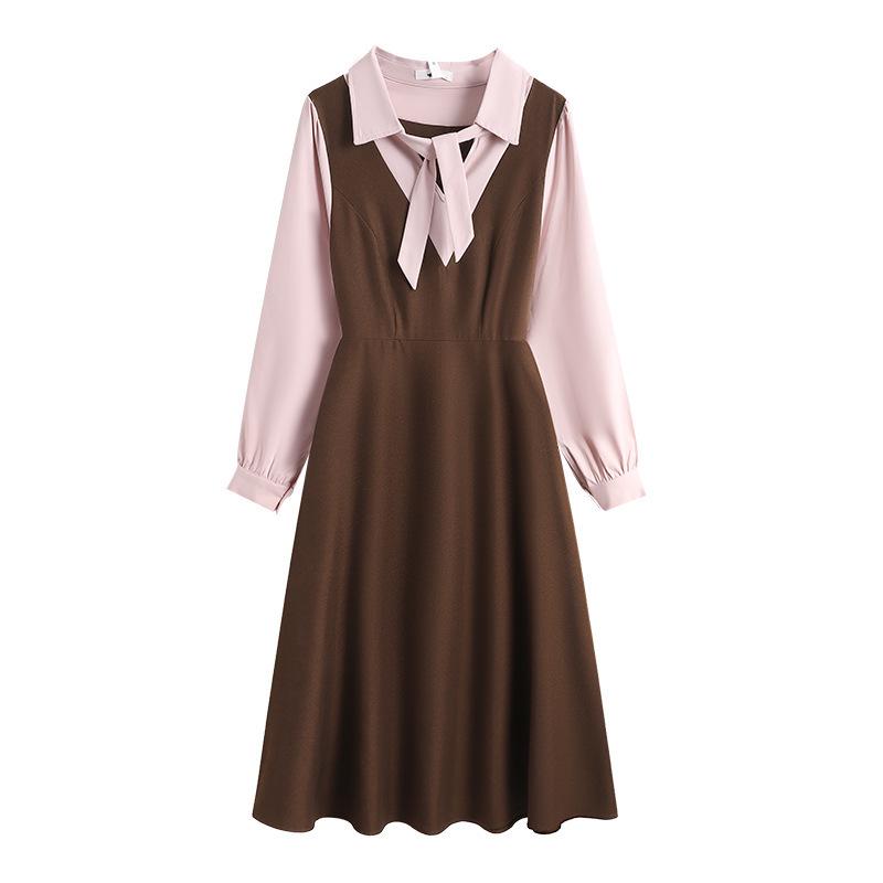 College Style Plus Size Women s Slim-Fit Spliced Shirt Dress 130-300 Jin - Temperament for Spring and Autumn 4XL (185-210 jin)
College Style Plus Size Women s Slim-Fit Spliced Shirt Dress 130-300 Jin - Temperament for Spring and Autumn 4XL (185-210 jin)