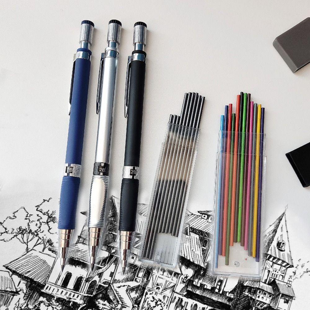 Drafting Propelling Pencil Drawing Automatic Pencil 3 Color Mechanical Pencil School Office чорний
Drafting Propelling Pencil Drawing Automatic Pencil 3 Color Mechanical Pencil School Office чорний