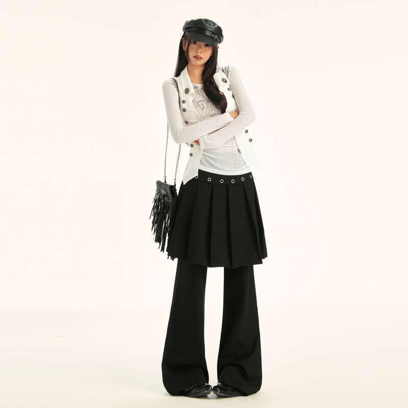 American Retro Pleated Skirt-Pants with Fake Two-Piece Design and Butt Cover Small чёрный
American Retro Pleated Skirt-Pants with Fake Two-Piece Design and Butt Cover Small чёрный