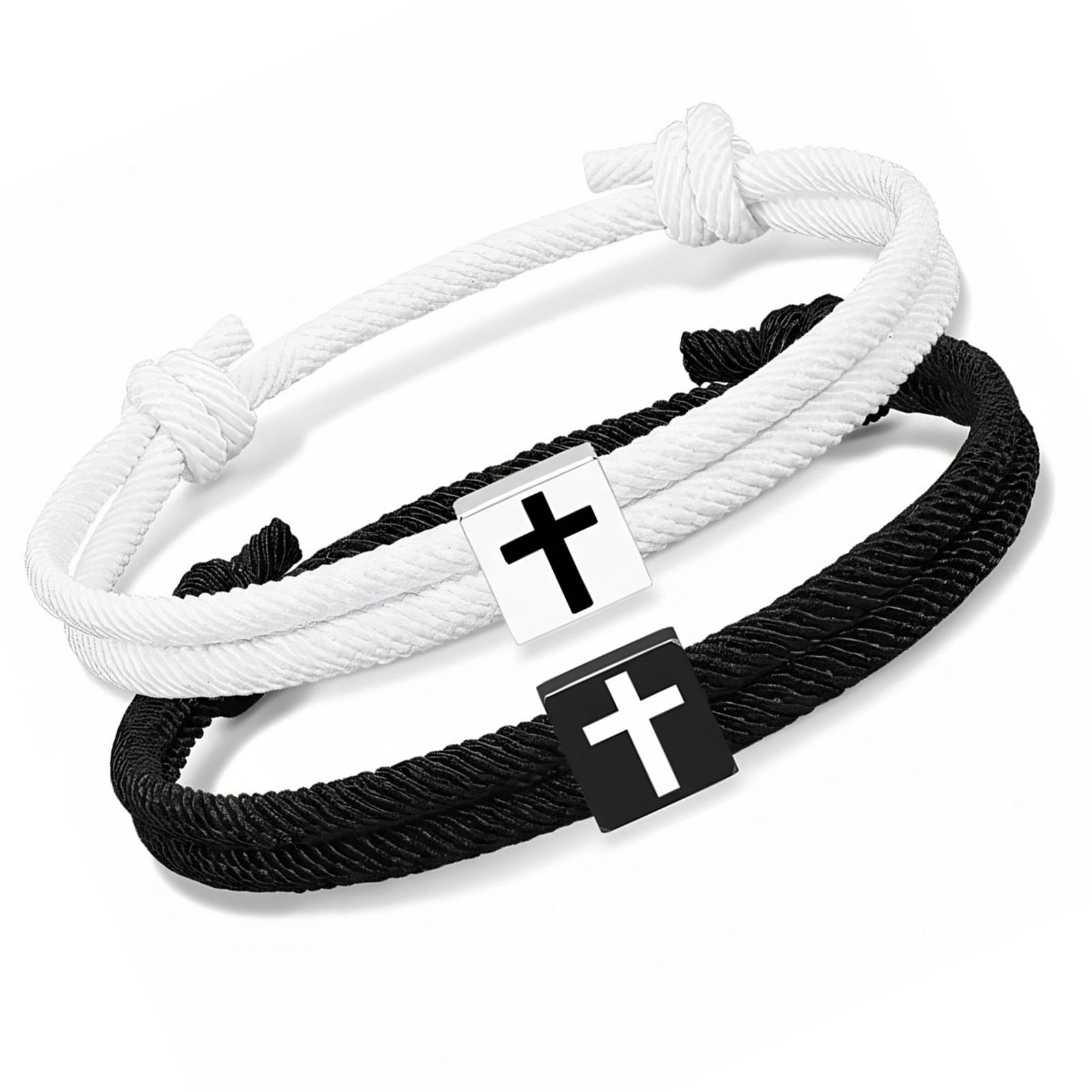 Pack of 2 Comfortable Adjustable Rope Bracelets Christian Symbol Ideal for Couples Faith Expression Gift
Pack of 2 Comfortable Adjustable Rope Bracelets Christian Symbol Ideal for Couples Faith Expression Gift