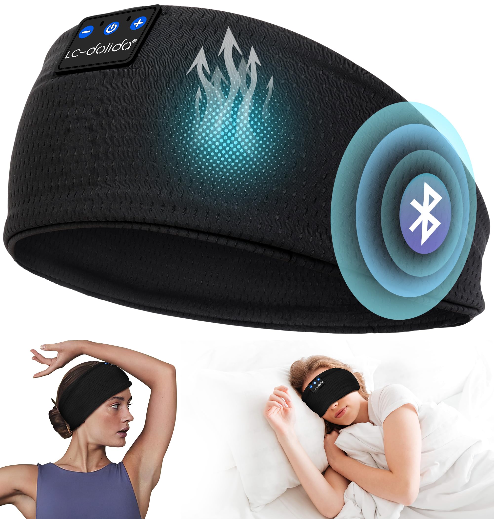 Headband Headphones for Bluetooth Wireless Earbuds for HiFi Soundproof Compatible with iPhone Certified Technical Sleep Headband for and Silk Black
Headband Headphones for Bluetooth Wireless Earbuds for HiFi Soundproof Compatible with iPhone Certified Technical Sleep Headband for and Silk Black