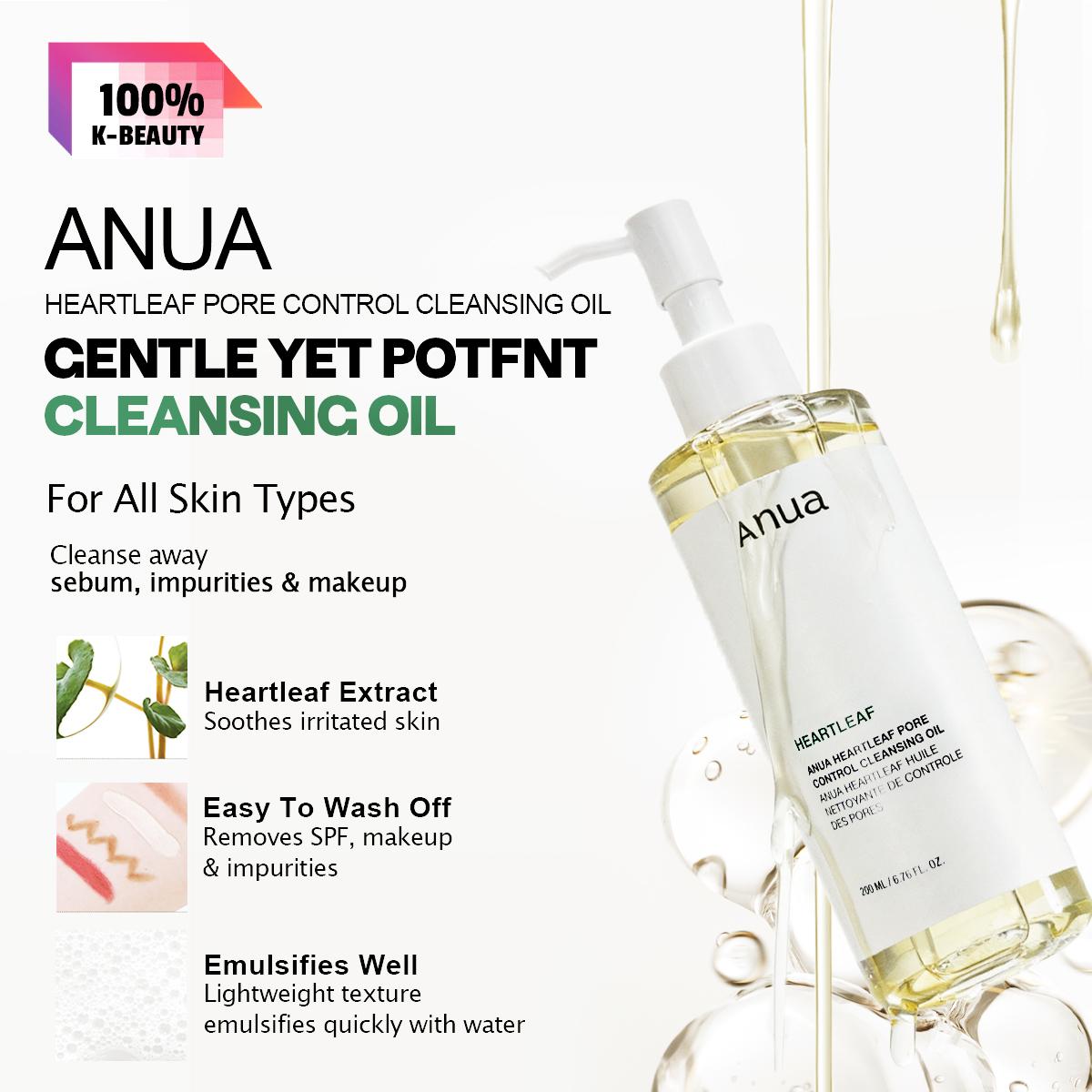 ANUA HEARTLEAF PORE CONTROL CLEANSING OIL 200ML, Deep Cleansing, Makeup Removing, Fast Emulsifying, K-Beauty, Korean Makeup 200ml/6.76fl.oz
ANUA HEARTLEAF PORE CONTROL CLEANSING OIL 200ML, Deep Cleansing, Makeup Removing, Fast Emulsifying, K-Beauty, Korean Makeup 200ml/6.76fl.oz