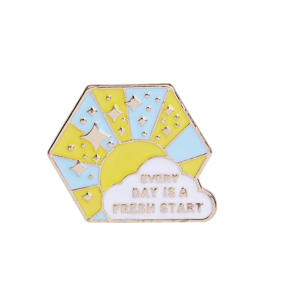 Everyday Is A Fresh Start Sunshine Encourage Enaeml Brooches Funny Wish Hope Blessing Letter Design Golden Pins
Everyday Is A Fresh Start Sunshine Encourage Enaeml Brooches Funny Wish Hope Blessing Letter Design Golden Pins