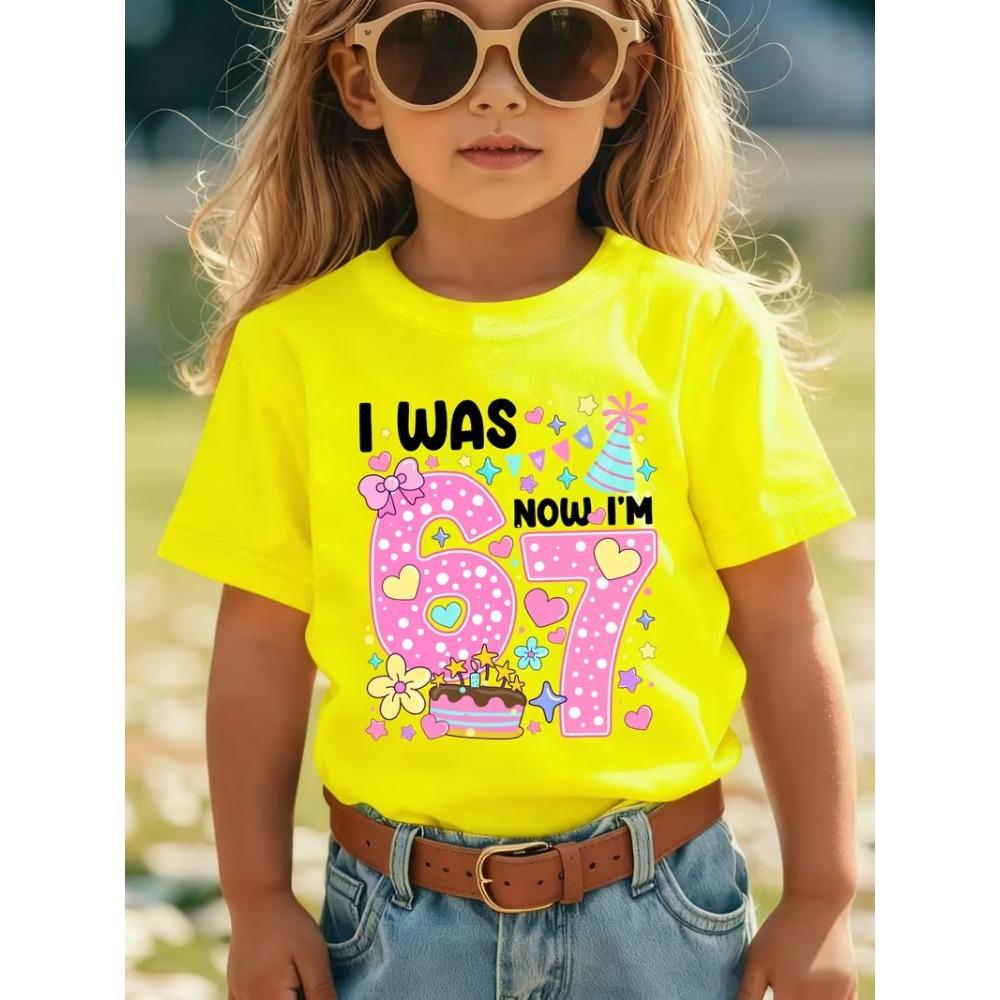 Six Seven 67 I Was 6 Now I m 7 Print Children s T-shirt Cotton Casual Fashion Summer Kids Clothes Trendy Boys Girls Short Sleeve 100
Six Seven 67 I Was 6 Now I m 7 Print Children s T-shirt Cotton Casual Fashion Summer Kids Clothes Trendy Boys Girls Short Sleeve 100