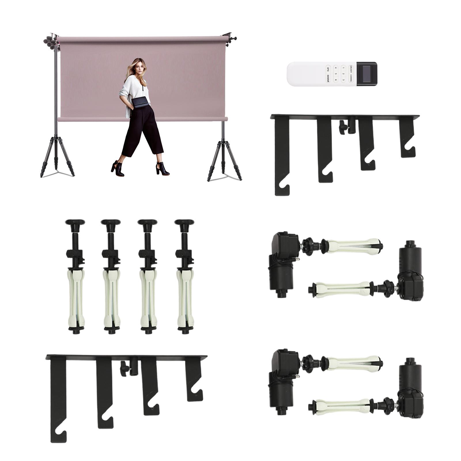 4 Roller Metal Electric Wall Mount Background Mechanism,Black Backdrop Roller Set with Remote for Photography Studios чёрный
4 Roller Metal Electric Wall Mount Background Mechanism,Black Backdrop Roller Set with Remote for Photography Studios чёрный